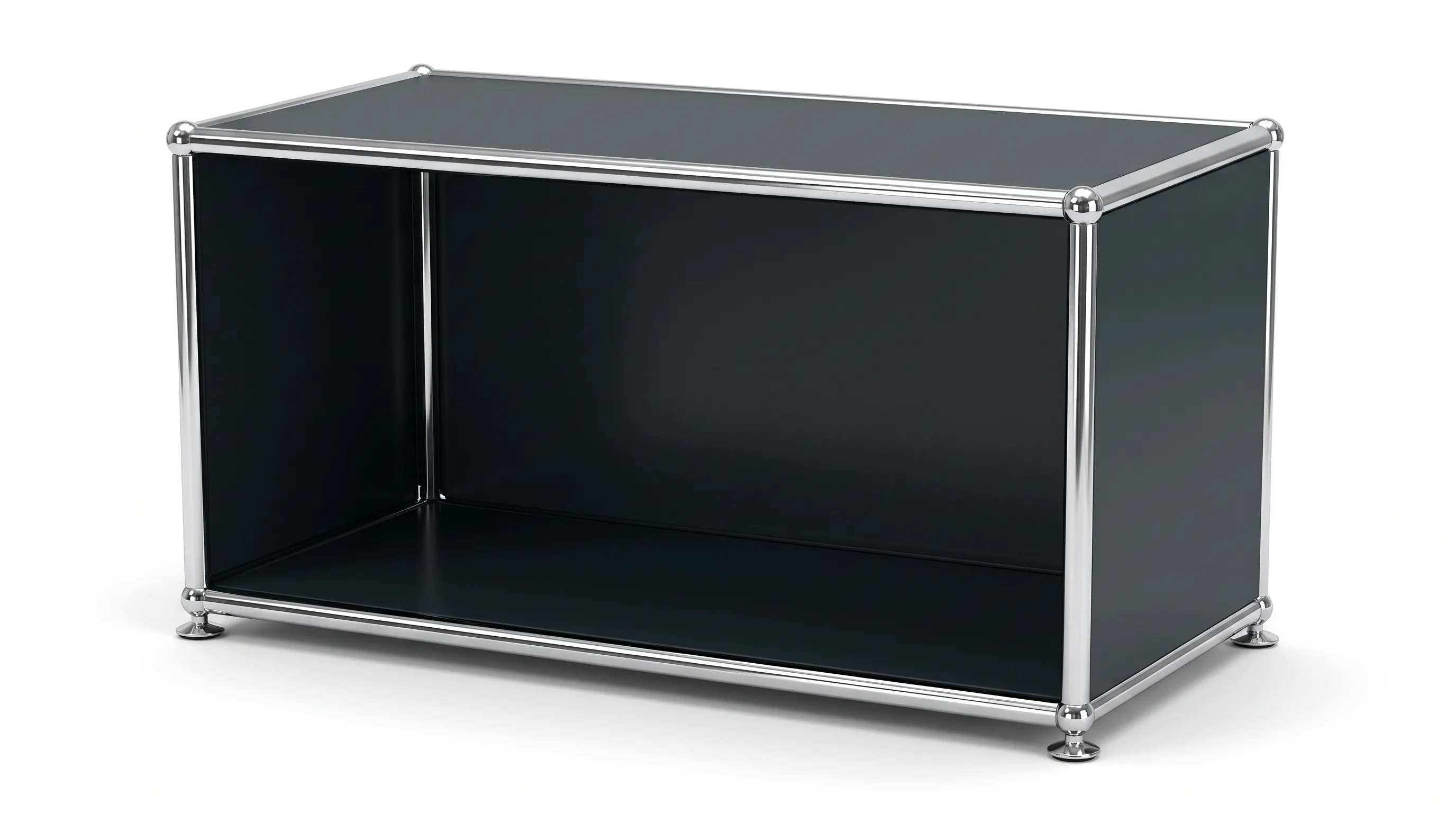 Individuell konfiguriertes USM Haller Möbel in Anthrazitgrau (RAL 7016), ca. 14 kg – fotorealistische Vorschau