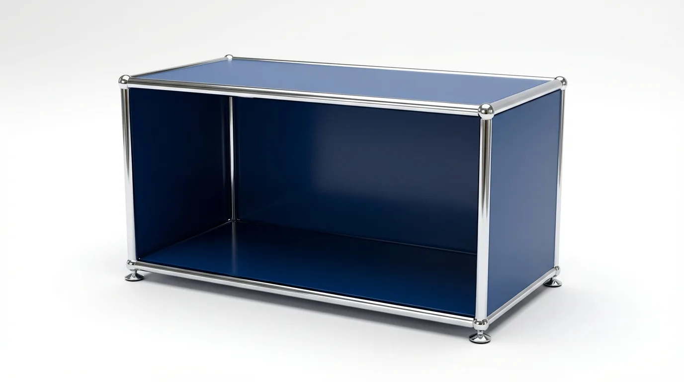 Individuell konfiguriertes USM Haller Möbel in Buntmetall, ca. 14 kg – fotorealistische Vorschau